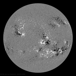 Фотография Солнца HMI Magnetogram 6173 Å