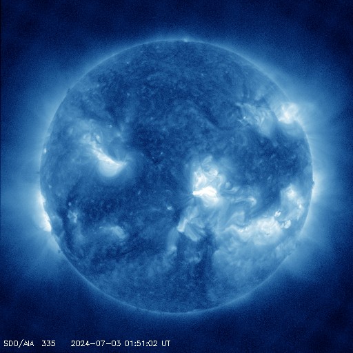 Slunce - vlnová délka 33,5 nm