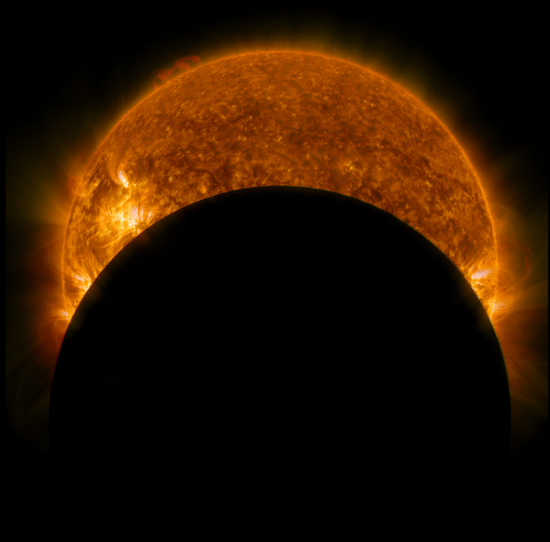 Solar Eclipse from SDO's Perspective