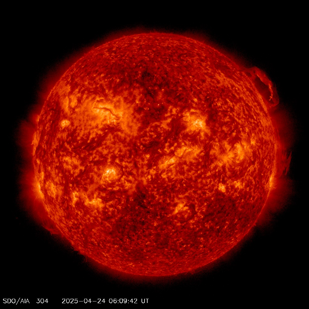  The Sun in the UV: 304 angstroms (SDO) 