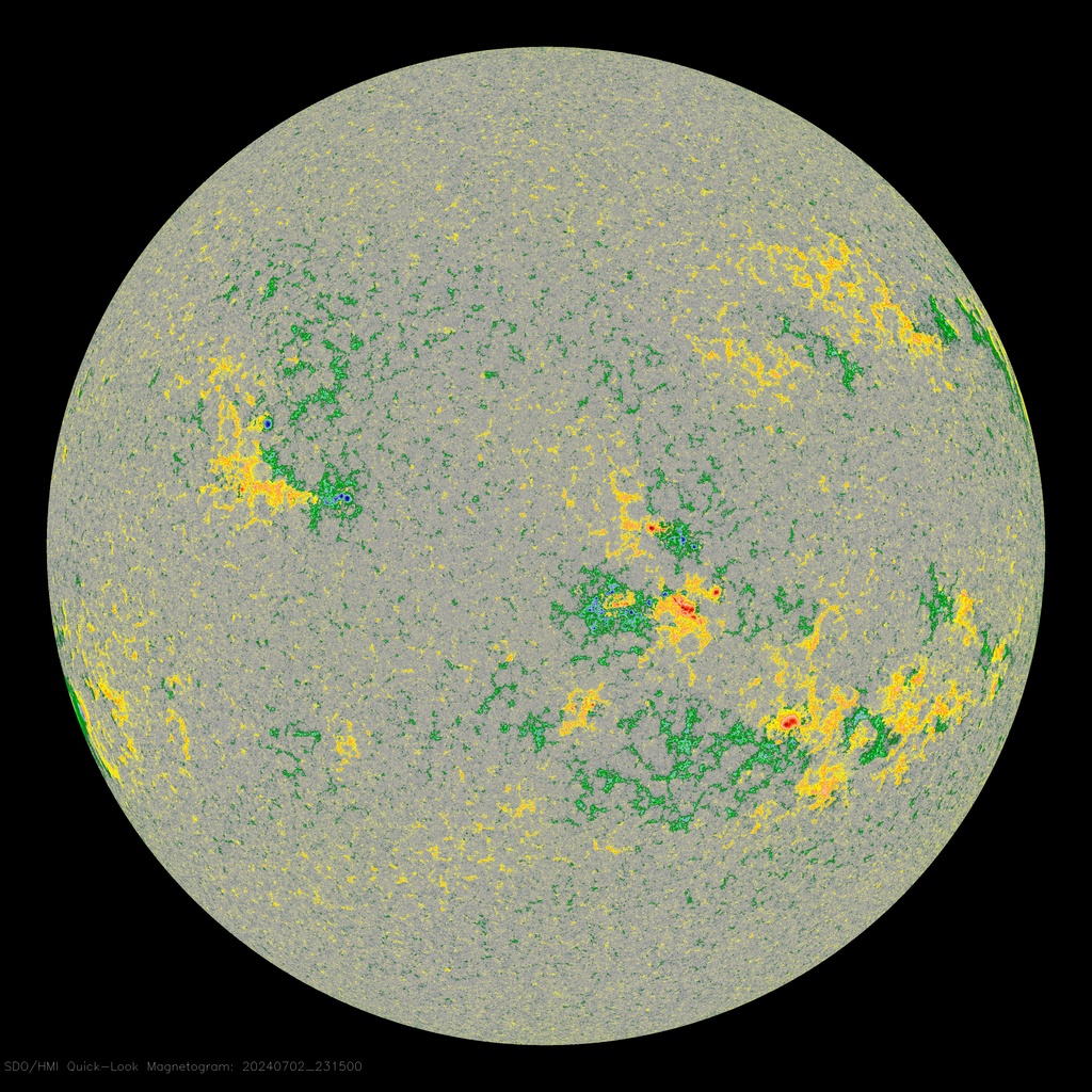 Magnetic Sunspot Map