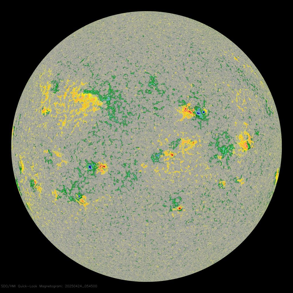 Magnetic Sunspot Map