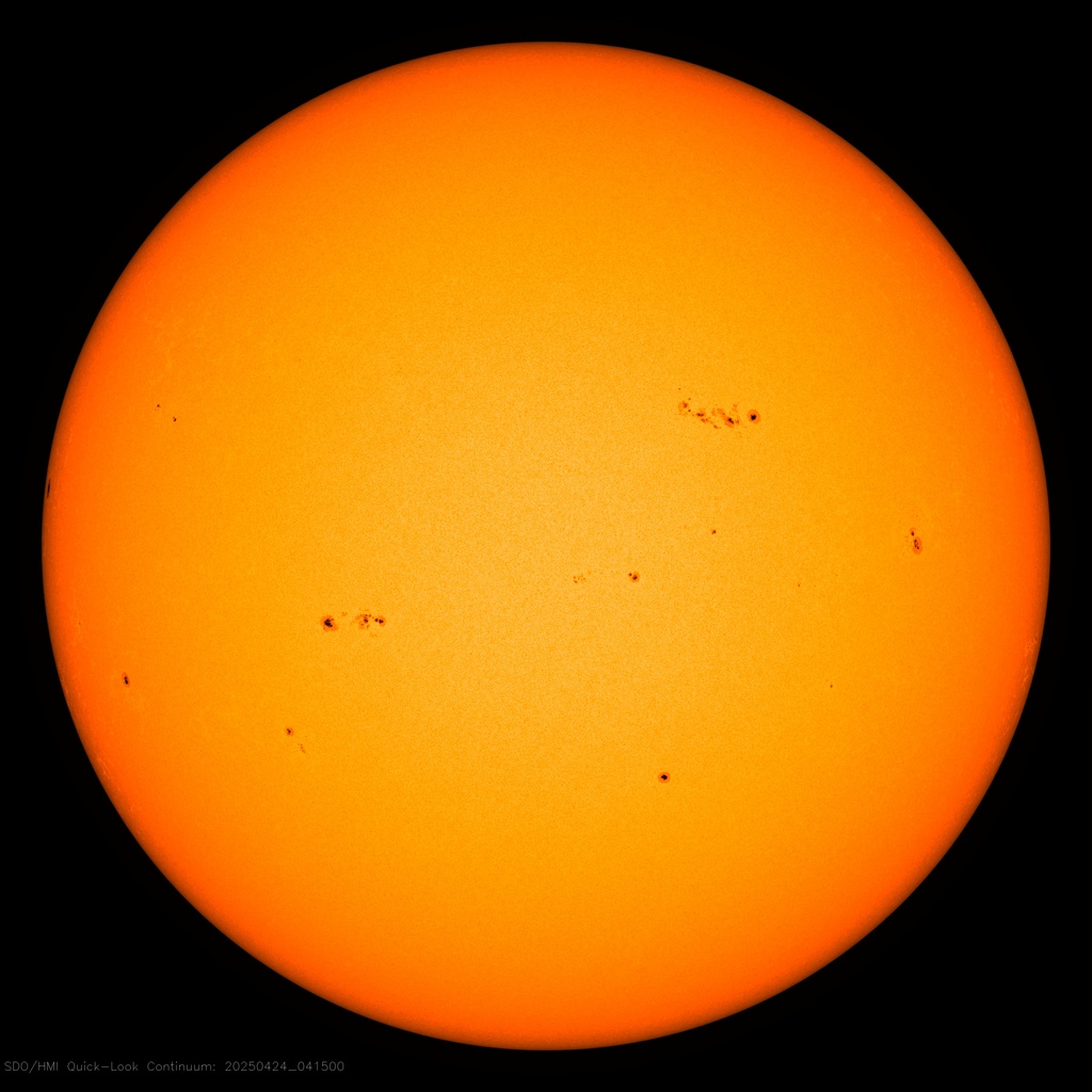 Sun visible. SDO, NASA.